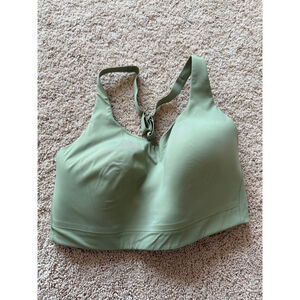 Athleta 36DD Advance Sports Bra Green EUC